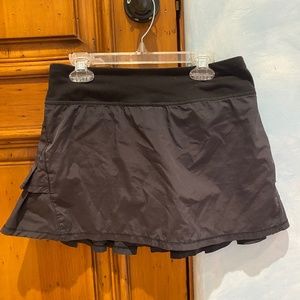 Ivivva Black Tennis Skirt 14Y